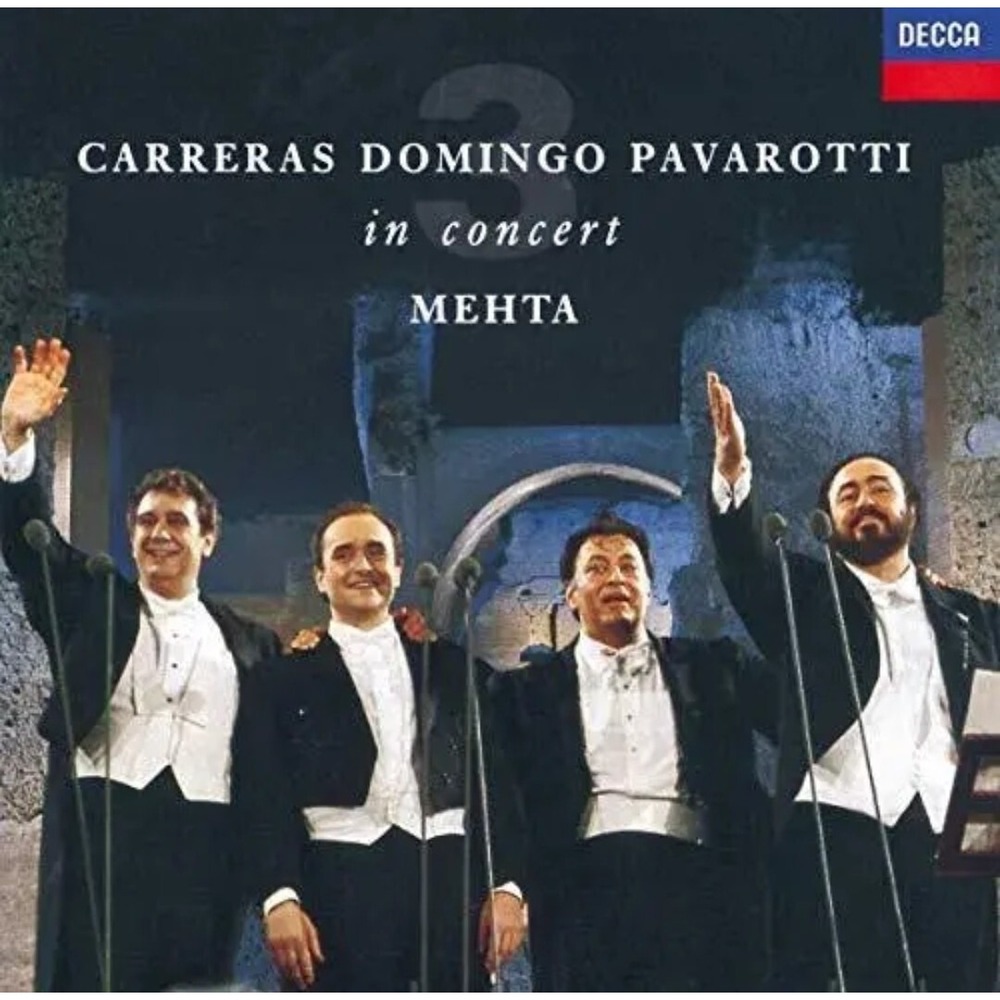 The Three Tenors in Concert CD Carreras Domingo Pavarotti Mehta Decca 1990 1998